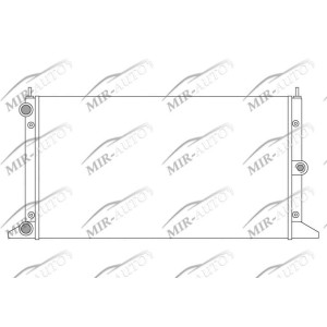 Variklio aušinimo radiatorius