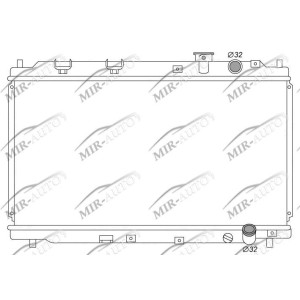 Variklio aušinimo radiatorius