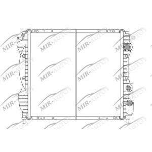 Variklio aušinimo radiatorius