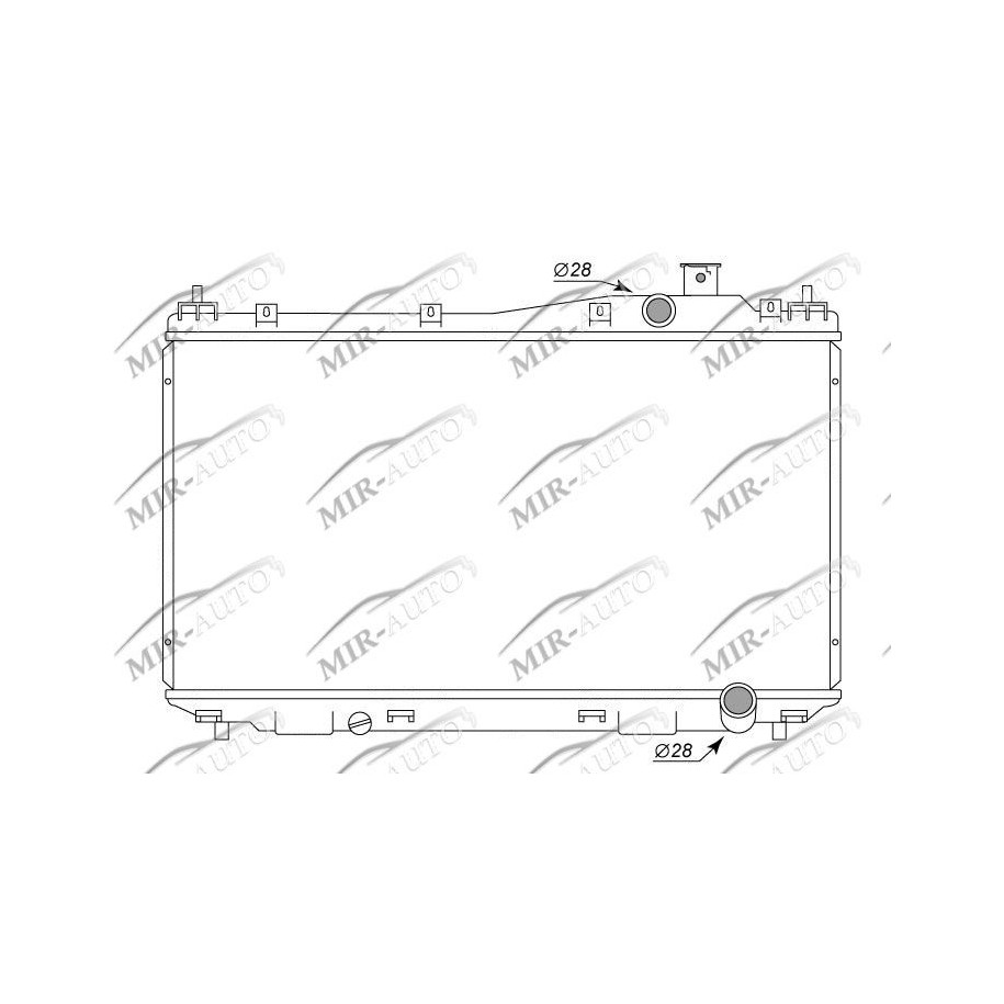 Variklio aušinimo radiatorius