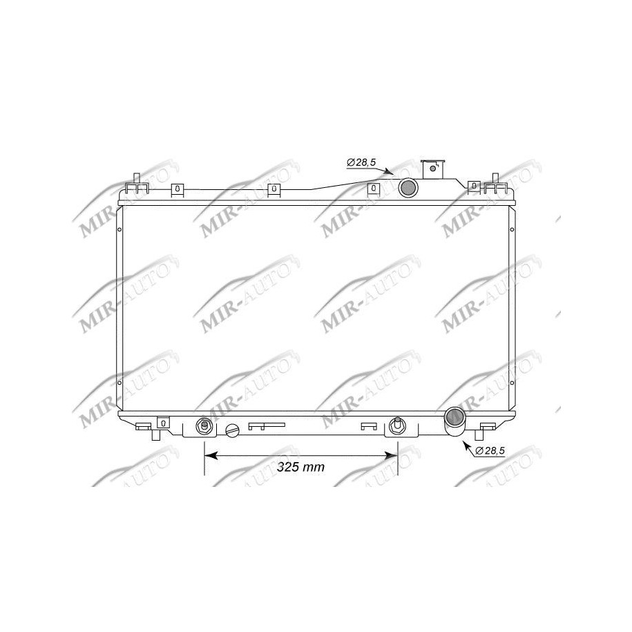 Variklio aušinimo radiatorius