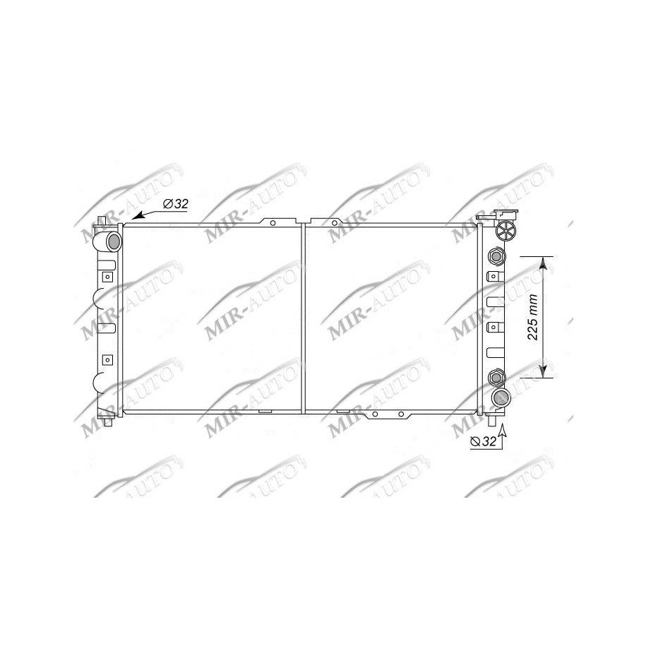 Variklio aušinimo radiatorius