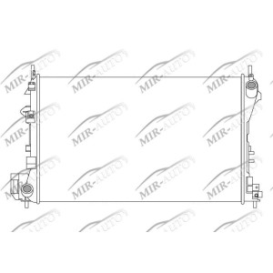 Variklio aušinimo radiatorius