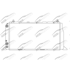 Variklio aušinimo radiatorius