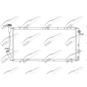 Variklio aušinimo radiatorius
