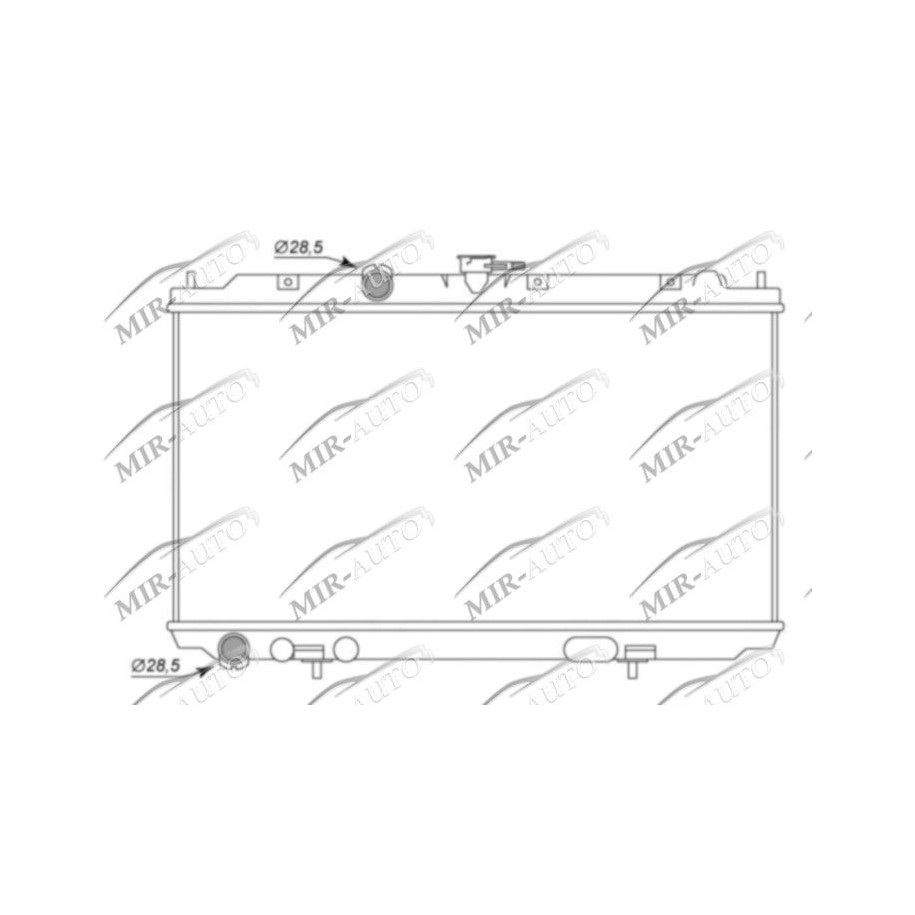 Variklio aušinimo radiatorius