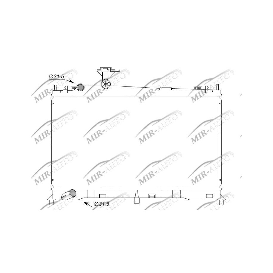 Variklio aušinimo radiatorius