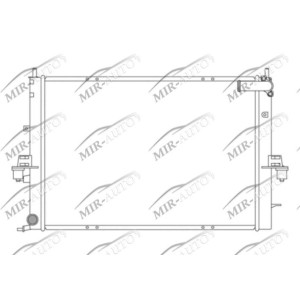 Variklio aušinimo radiatorius