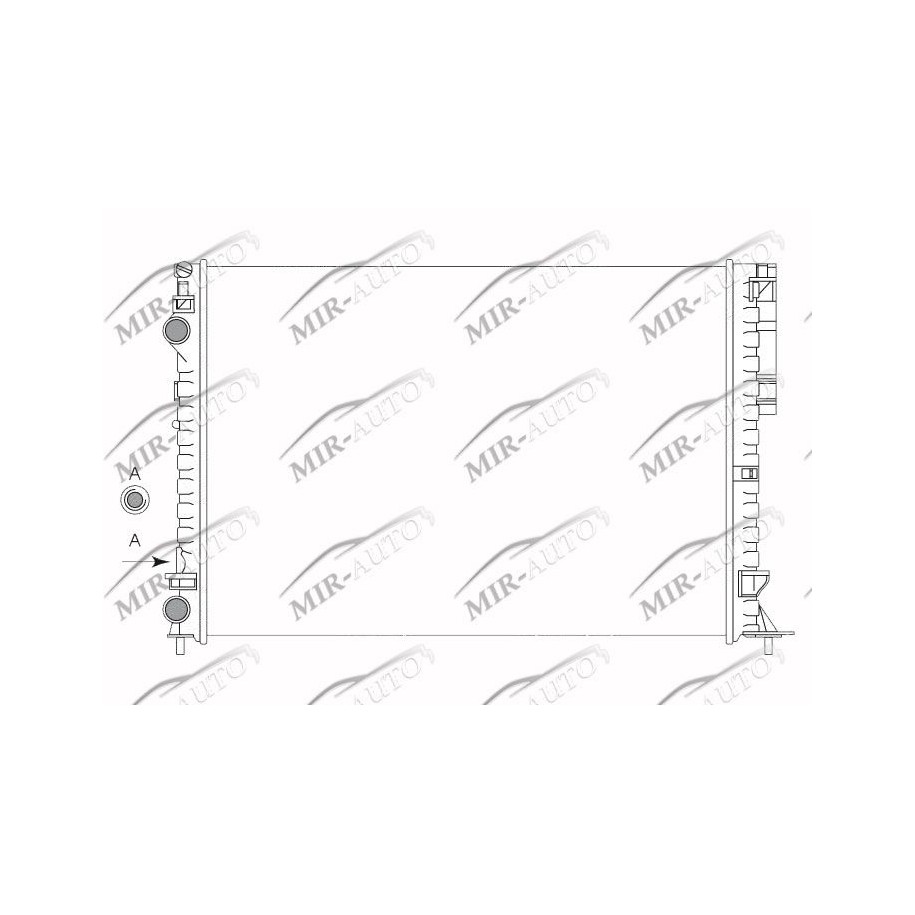 Variklio aušinimo radiatorius