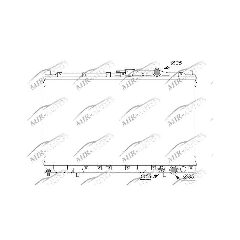 Variklio aušinimo radiatorius