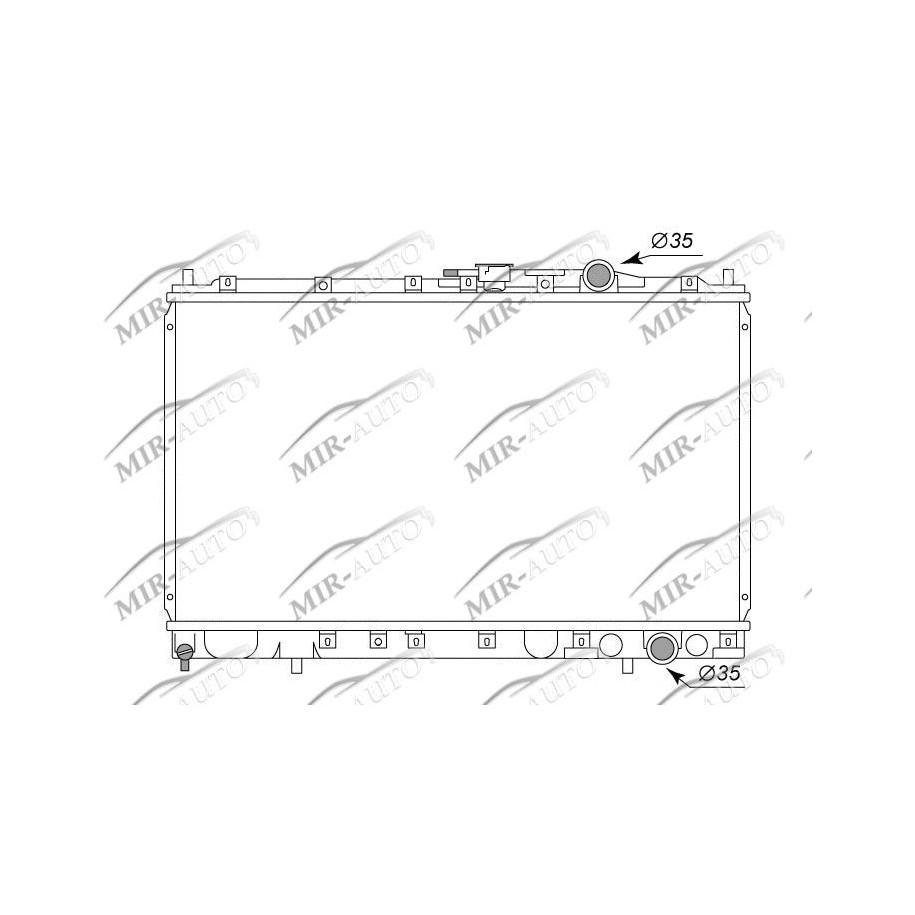 Variklio aušinimo radiatorius