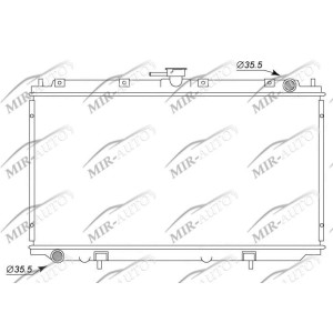 Variklio aušinimo radiatorius