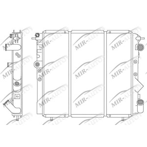 Variklio aušinimo radiatorius