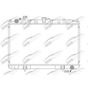 Variklio aušinimo radiatorius