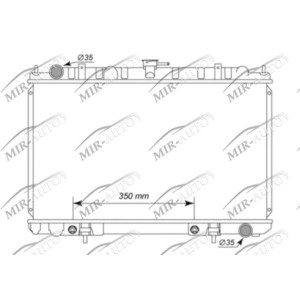 Variklio aušinimo radiatorius
