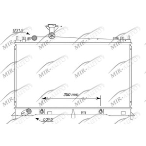 Variklio aušinimo radiatorius