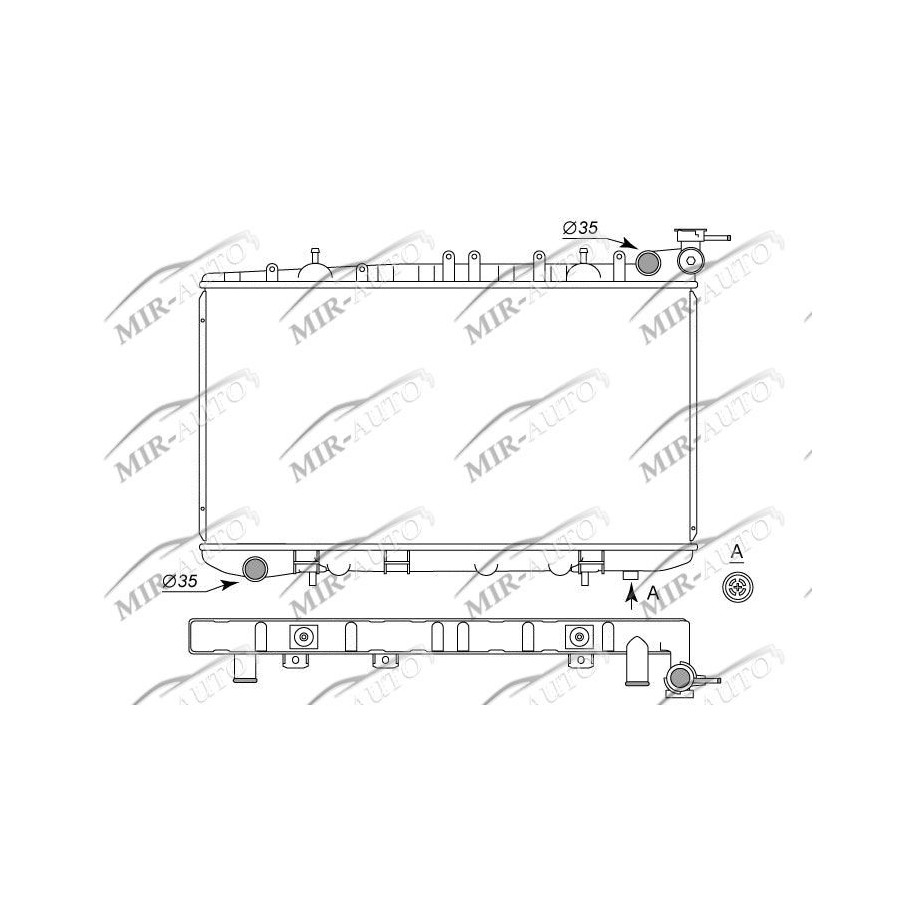 Variklio aušinimo radiatorius