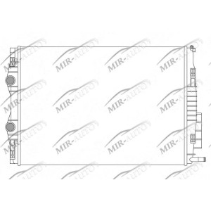 Variklio aušinimo radiatorius