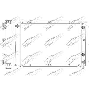 Variklio aušinimo radiatorius