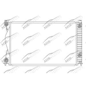 Variklio aušinimo radiatorius