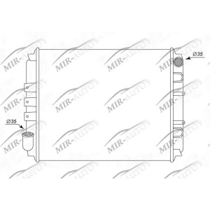 Variklio aušinimo radiatorius