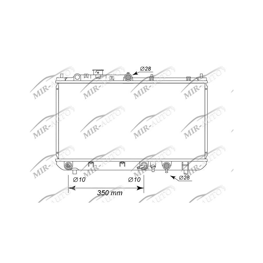 Variklio aušinimo radiatorius