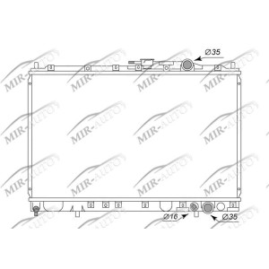 Variklio aušinimo radiatorius