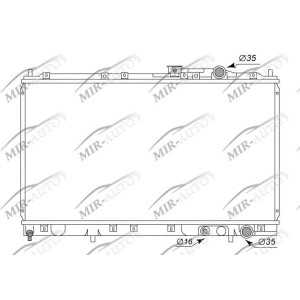 Variklio aušinimo radiatorius