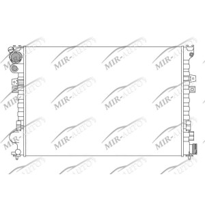 Variklio aušinimo radiatorius
