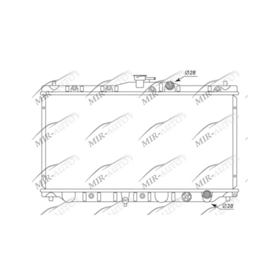 Variklio aušinimo radiatorius
