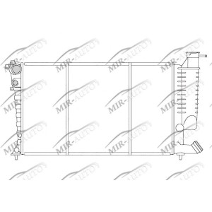 Variklio aušinimo radiatorius