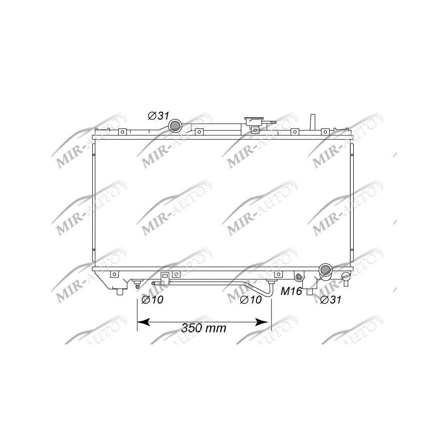 Variklio aušinimo radiatorius
