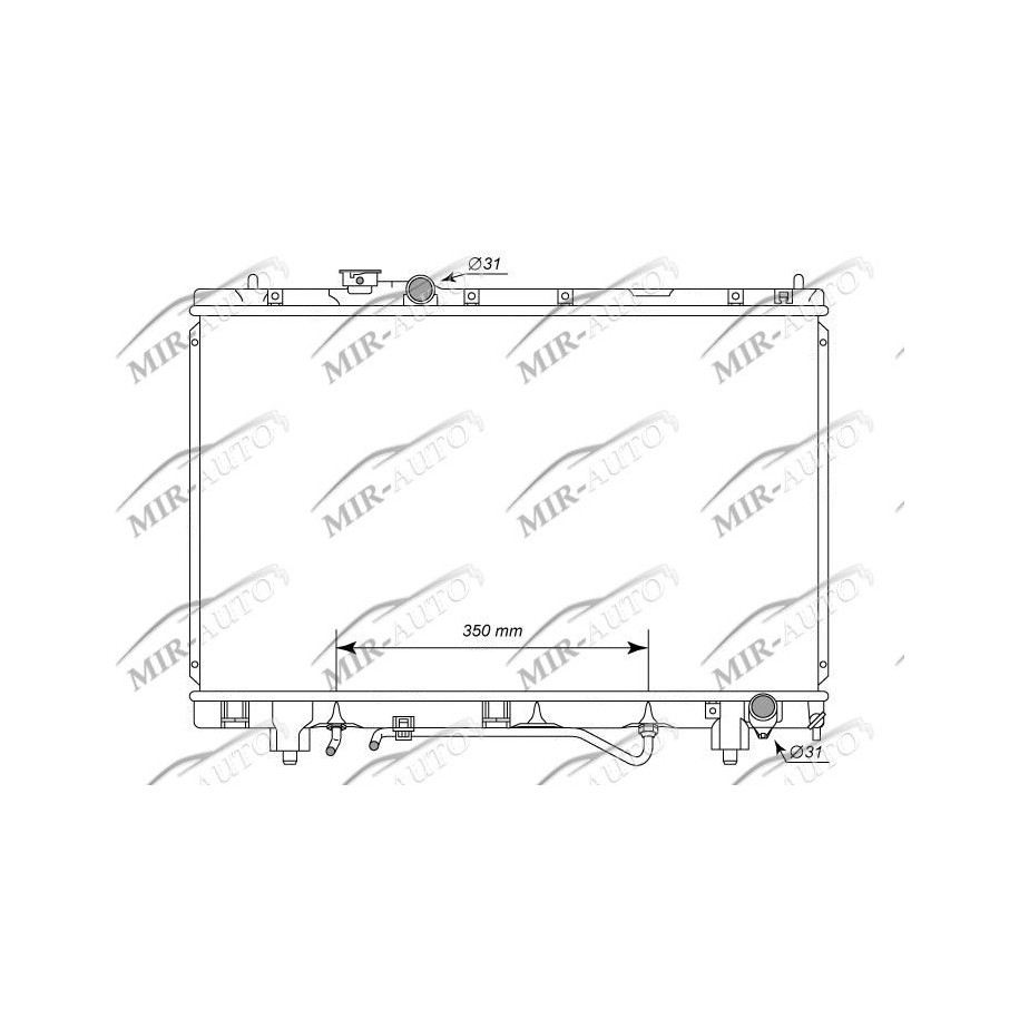Variklio aušinimo radiatorius