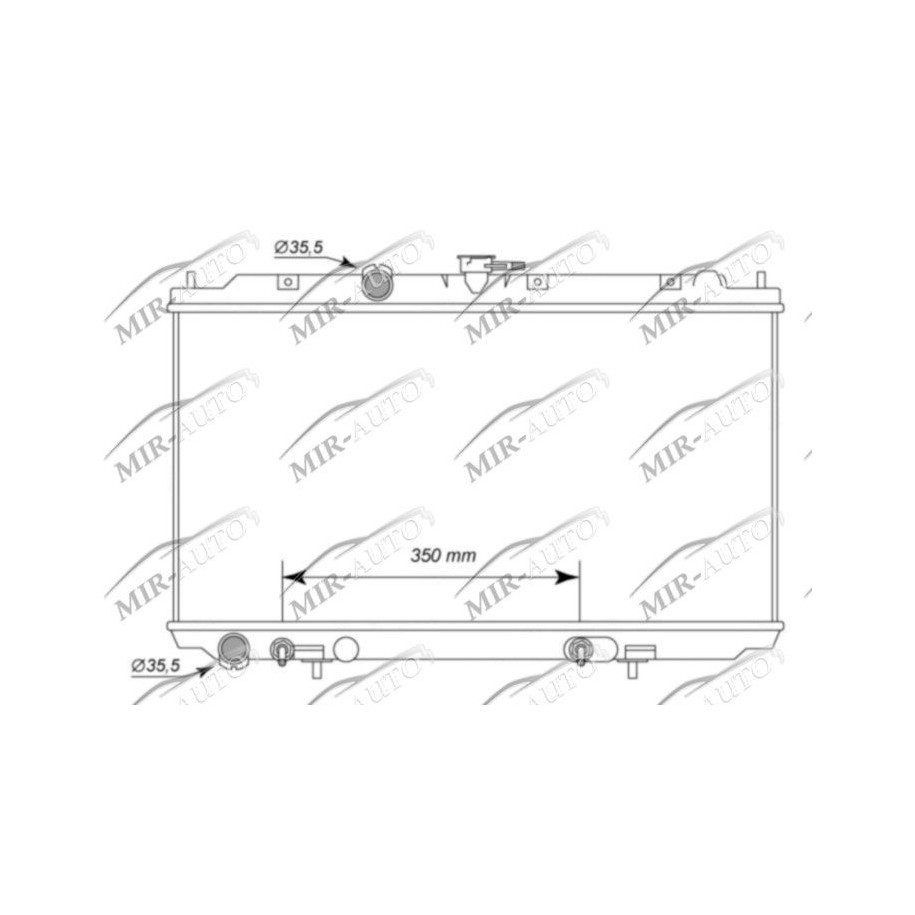 Variklio aušinimo radiatorius