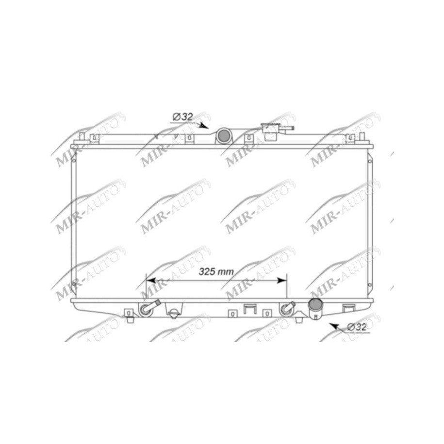 Variklio aušinimo radiatorius
