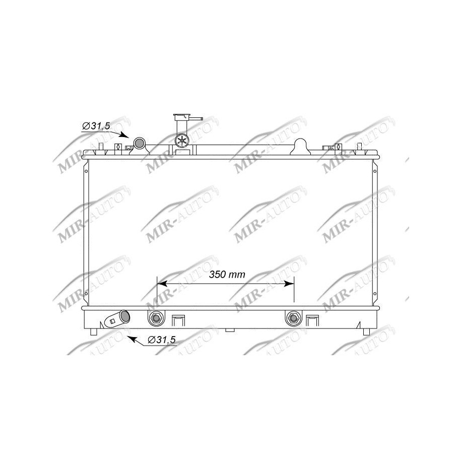 Variklio aušinimo radiatorius