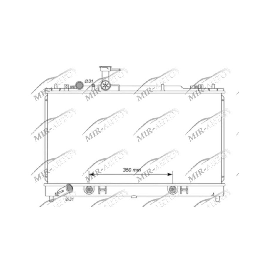 Variklio aušinimo radiatorius