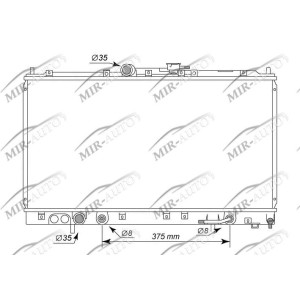 Variklio aušinimo radiatorius