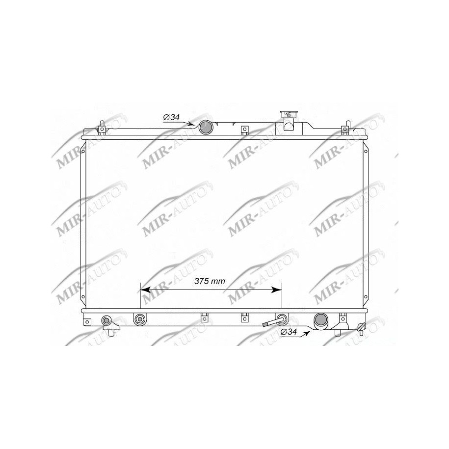 Variklio aušinimo radiatorius