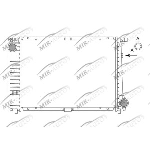 Variklio aušinimo radiatorius