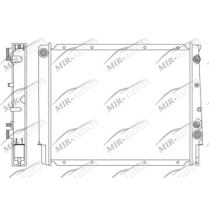 Variklio aušinimo radiatorius
