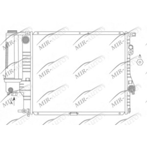 Variklio aušinimo radiatorius