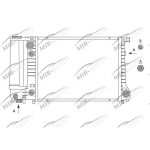 Variklio aušinimo radiatorius