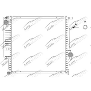 Variklio aušinimo radiatorius