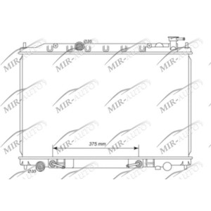 Variklio aušinimo radiatorius