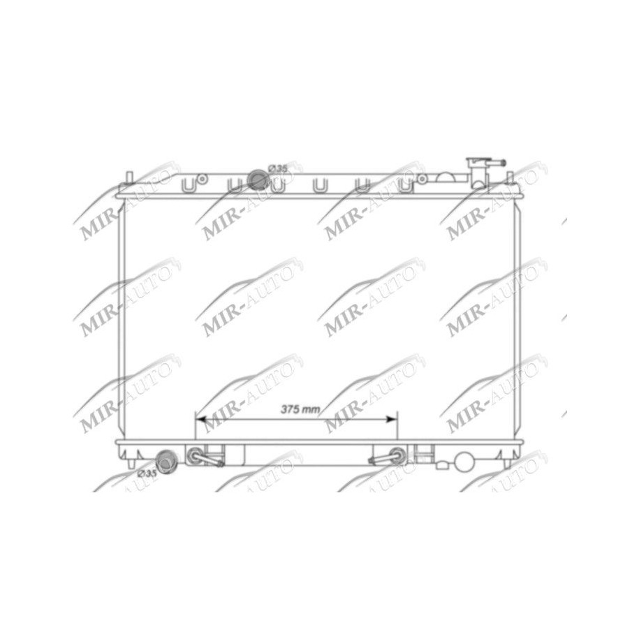 Variklio aušinimo radiatorius