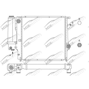 Variklio aušinimo radiatorius