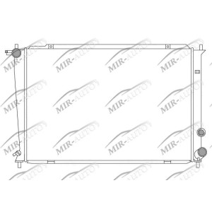 Variklio aušinimo radiatorius
