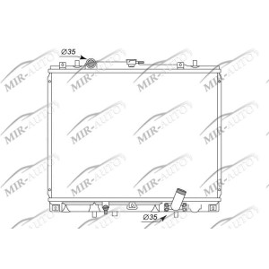 Variklio aušinimo radiatorius