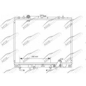 Variklio aušinimo radiatorius